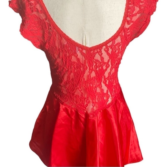INNER MOST-RED LACE LINGERIE-SIZE MEDIUM - Picture 4 of 8